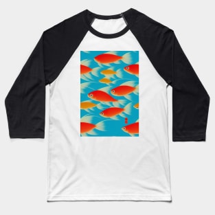 Fish pattern, a perfect gift for Anglers, Fisherman or any Nature Lover #2 Baseball T-Shirt